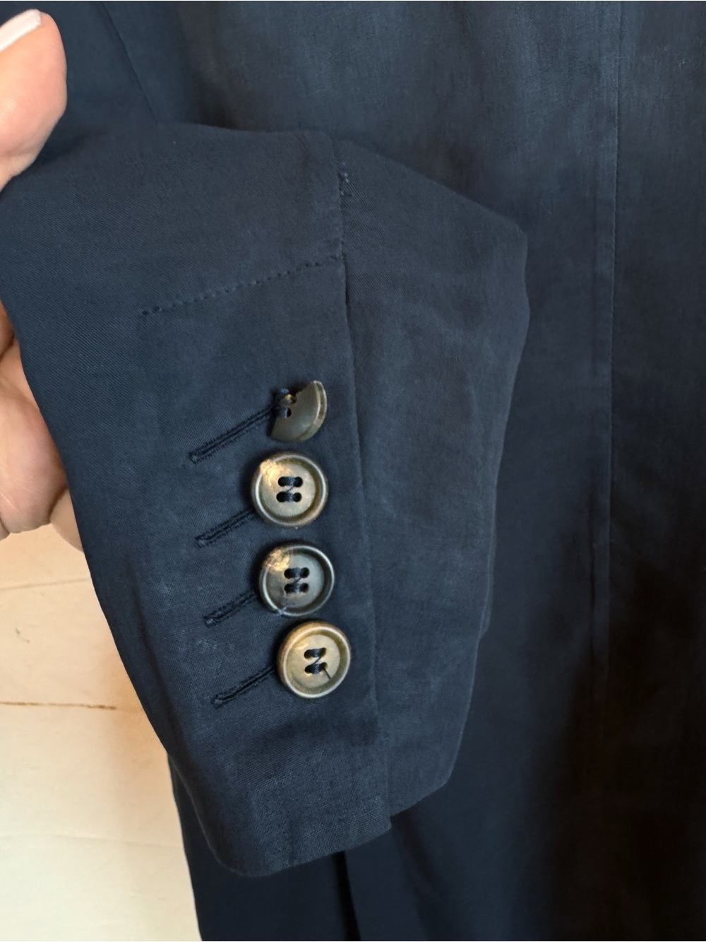 Brunello Cucinelli | Navy Single-Button Blazer, S - Picture 10 of 11